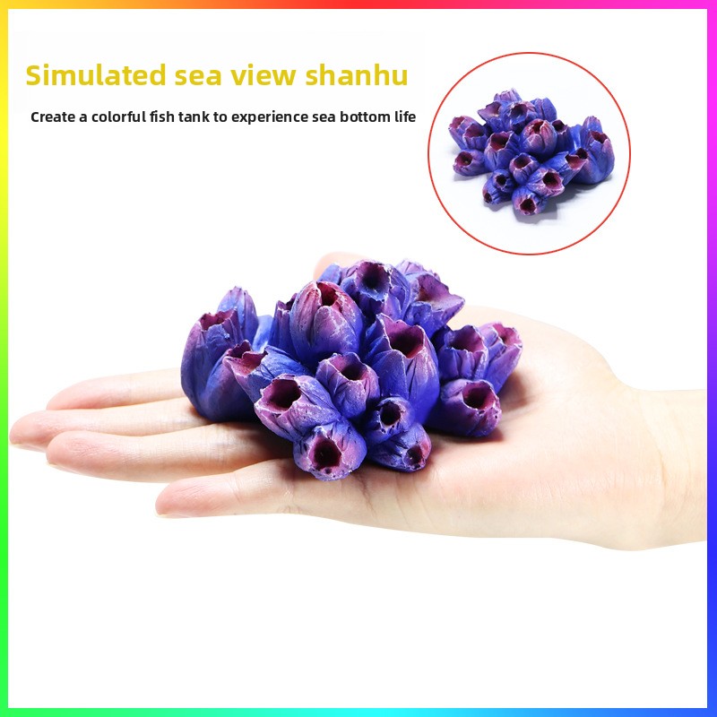Aquarium Fish Unique - SYSENCIAGA Flor Artificial Bud Coral Reef,