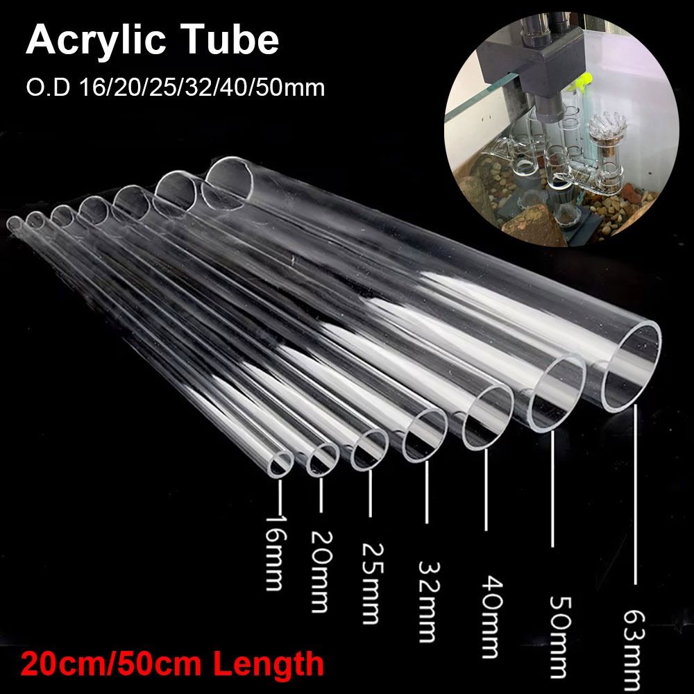 Aquarium Fish And Supplies - 1 Peça Tubo Acrílico Transparente Durável