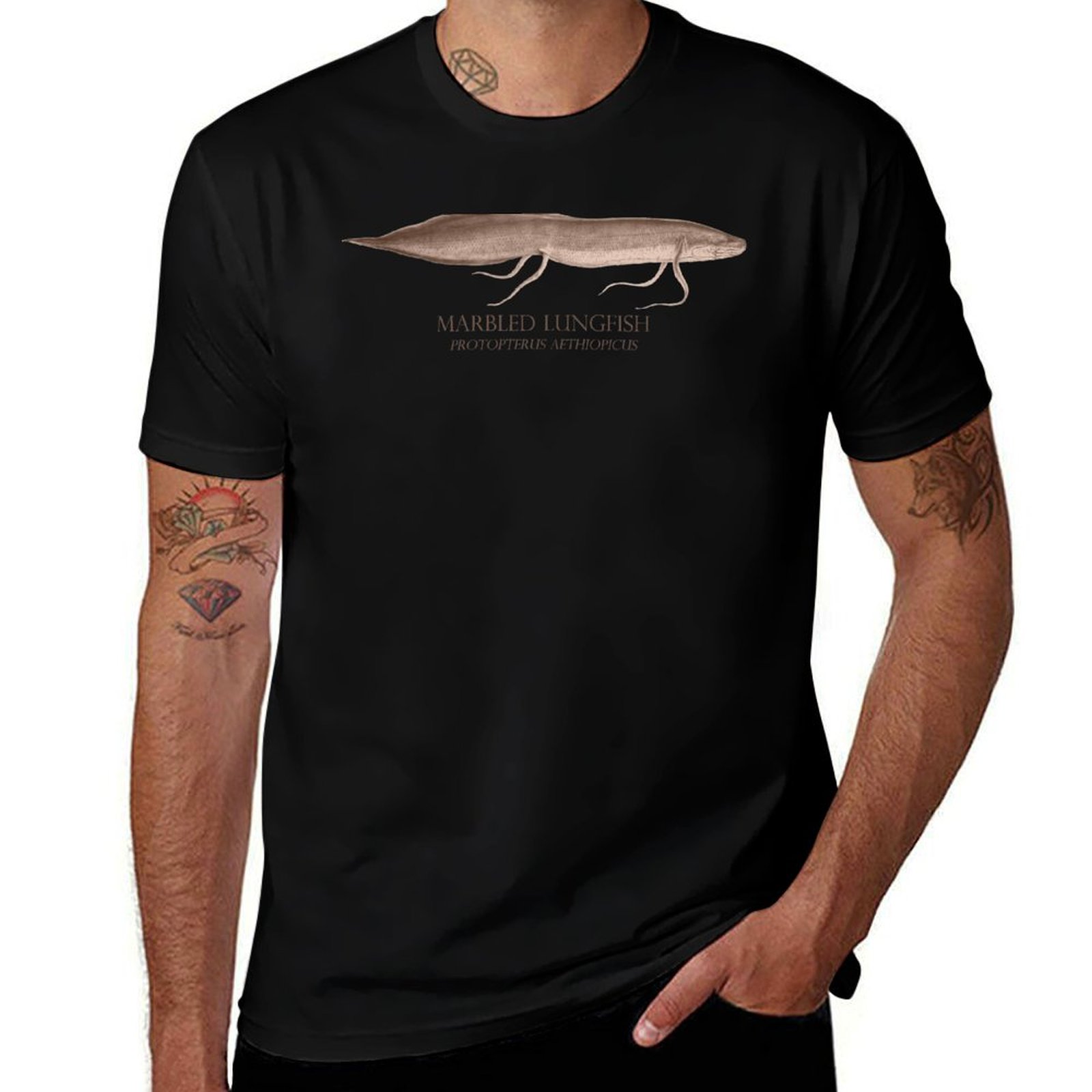 Aquarium Fish Monster - Camiseta Lungfish Protopterus Peixe Monstro de
