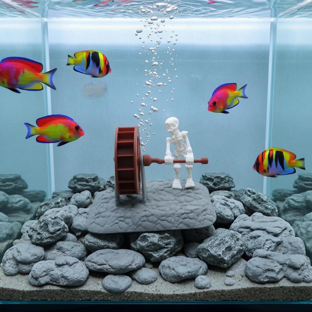 Aquarium Fish Unique - Decoração de Esqueleto para Aquário, Decoração