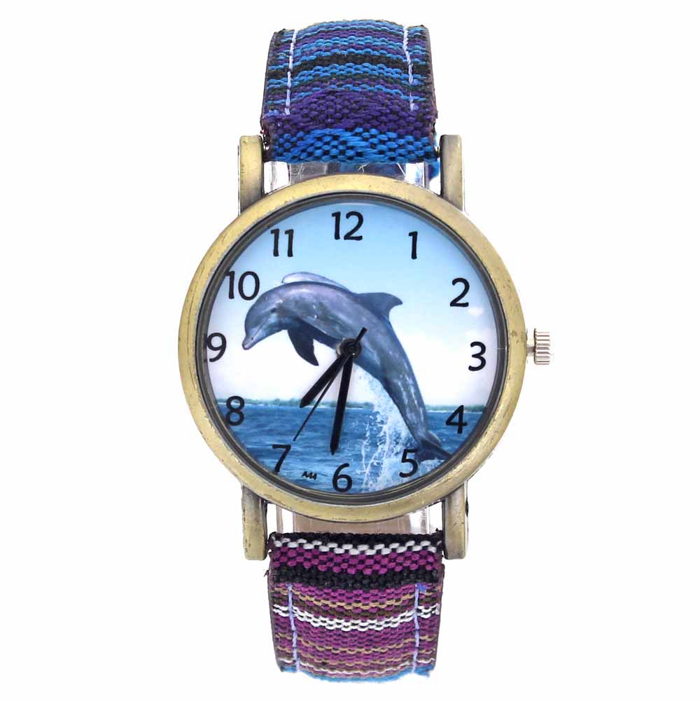 Aquarium Fish Dolphin - Golfinhos padrão oceano aquário peixes fashion