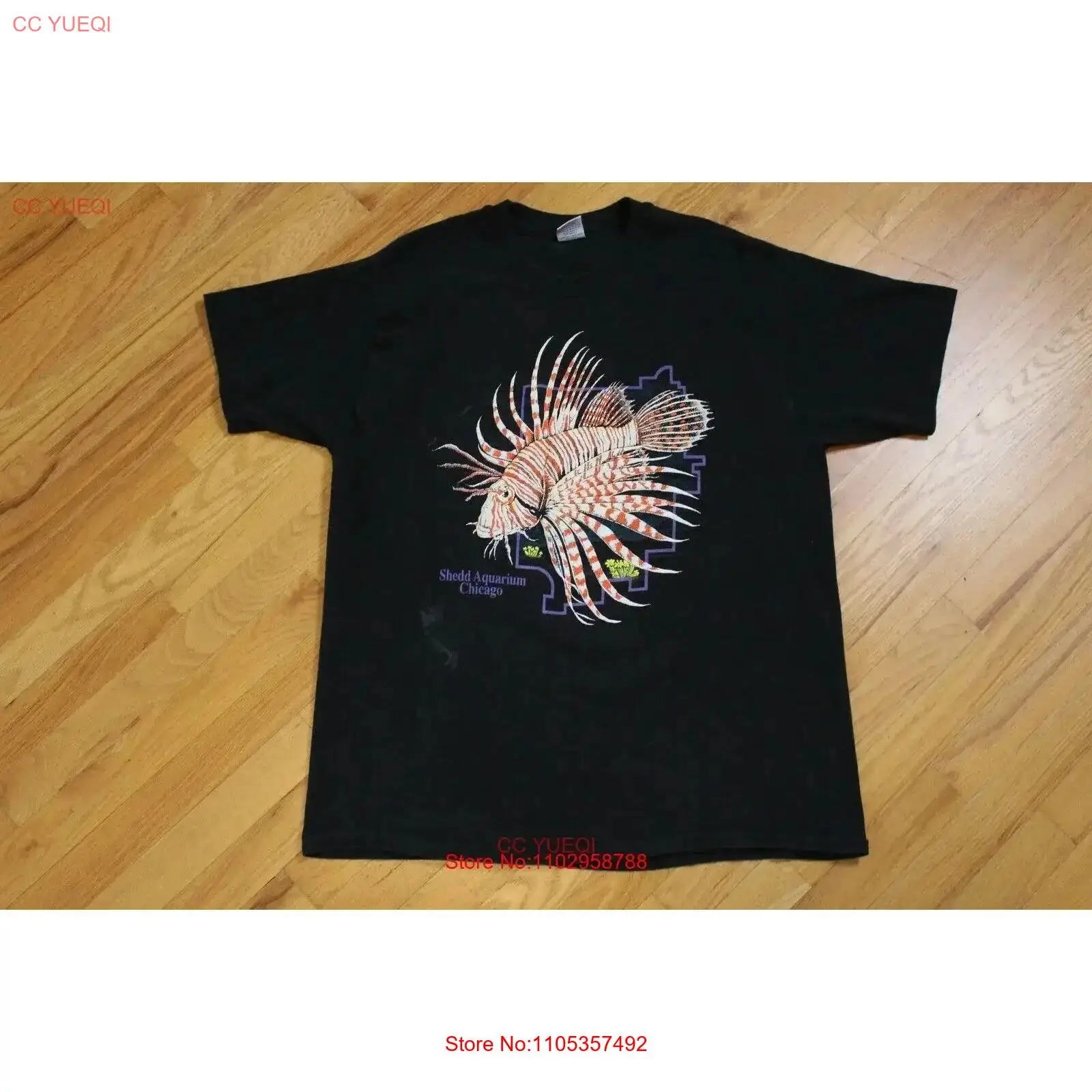 Xl Aquarium Fish - Camiseta Vintage Anos 90 Shedd Aquarium