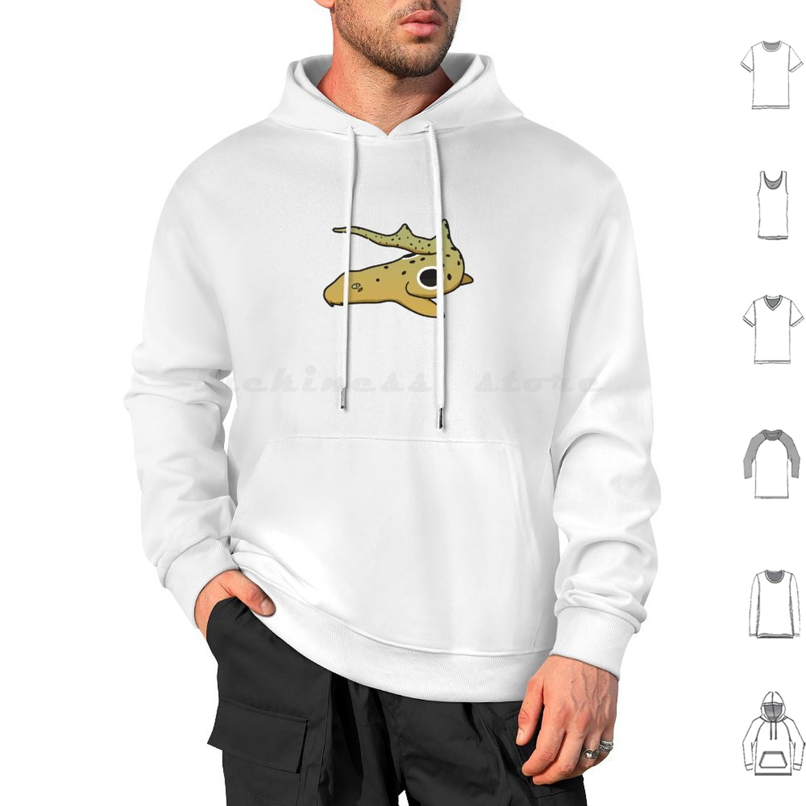 Draw Fish Aquarium - Epaulette tubarão desenho hoodies manga longa
