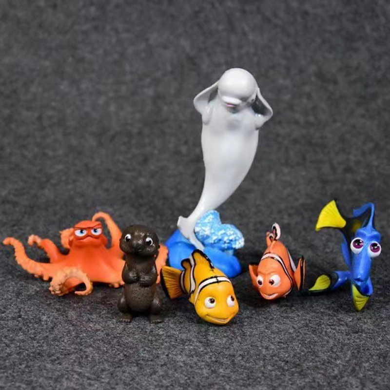 Bonito 6 pc bonecas estátua mu - Aquarium Fish Dolphin avaliação e preço
