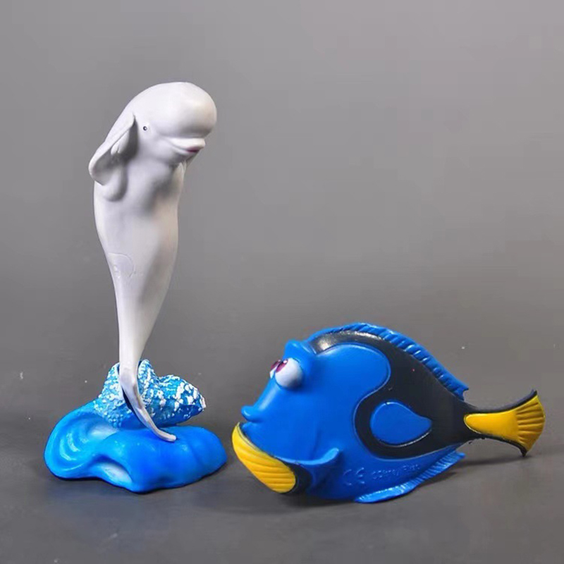 Bonito 6 pc bonecas estátua mu - Aquarium Fish Dolphin avaliação e preço