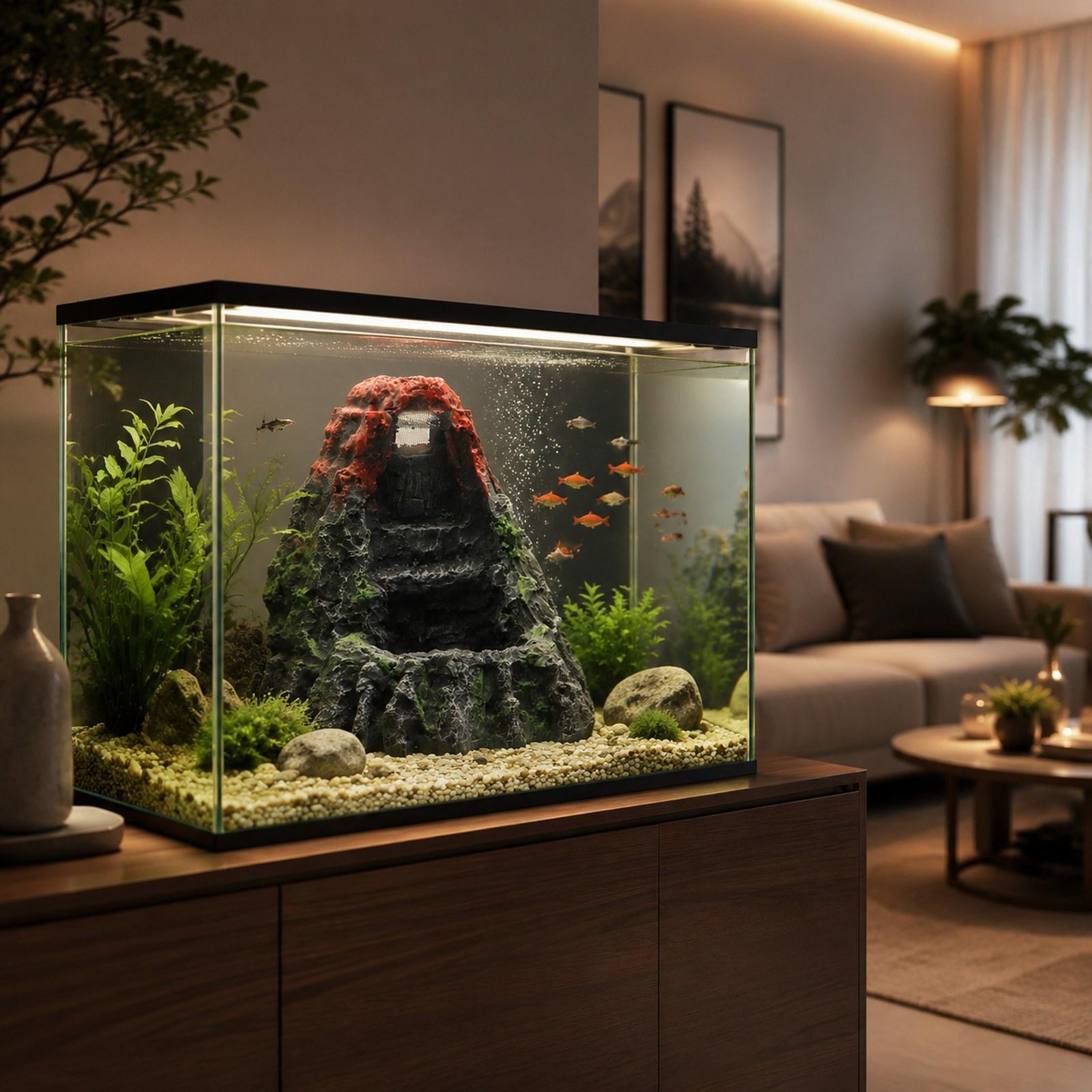 Ornamento de Vulcão para Aquár - Aquarium Fish Unique avaliação e preço