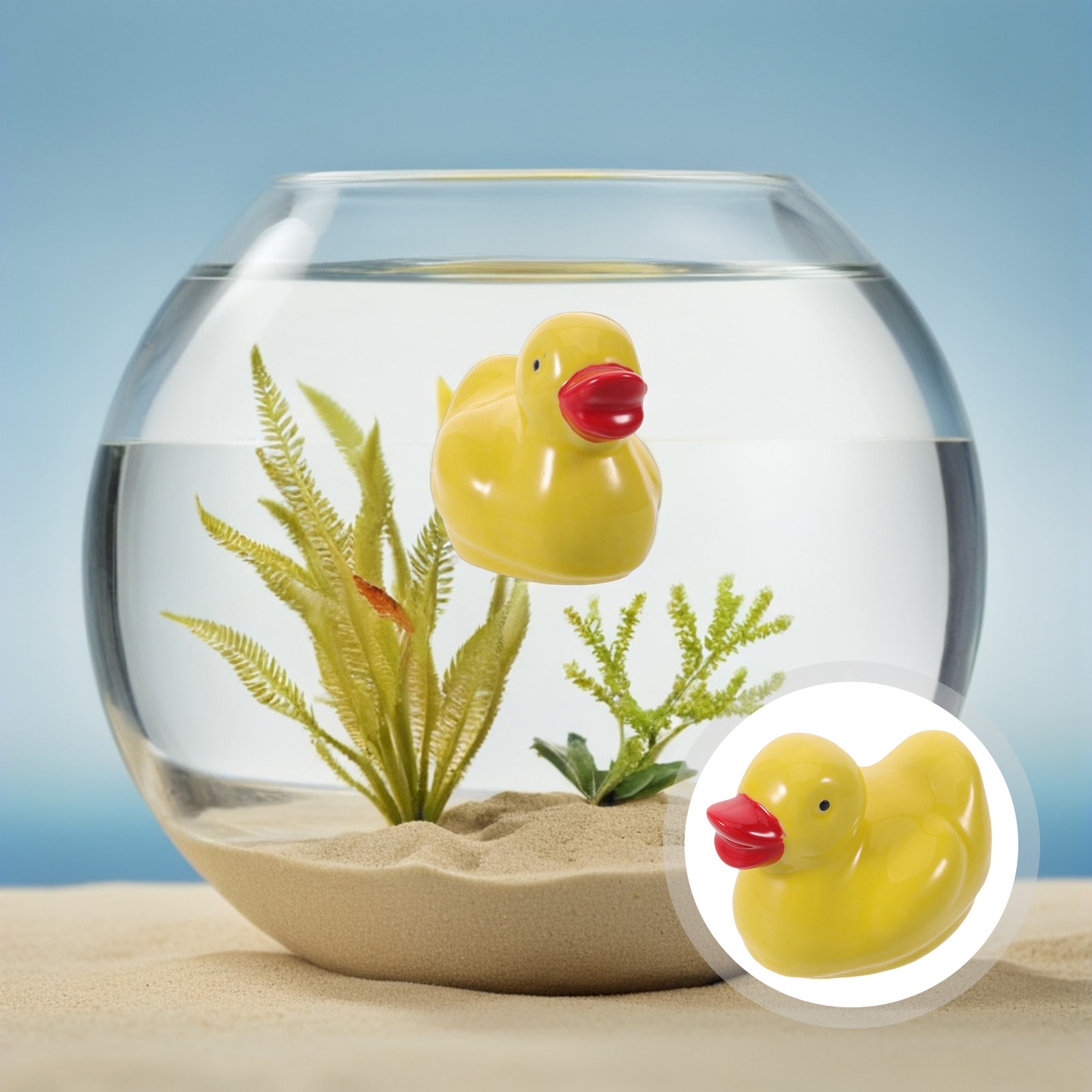 Mini Estátua de Pato Flutuante - Aquarium Fish Unique avaliação e preço