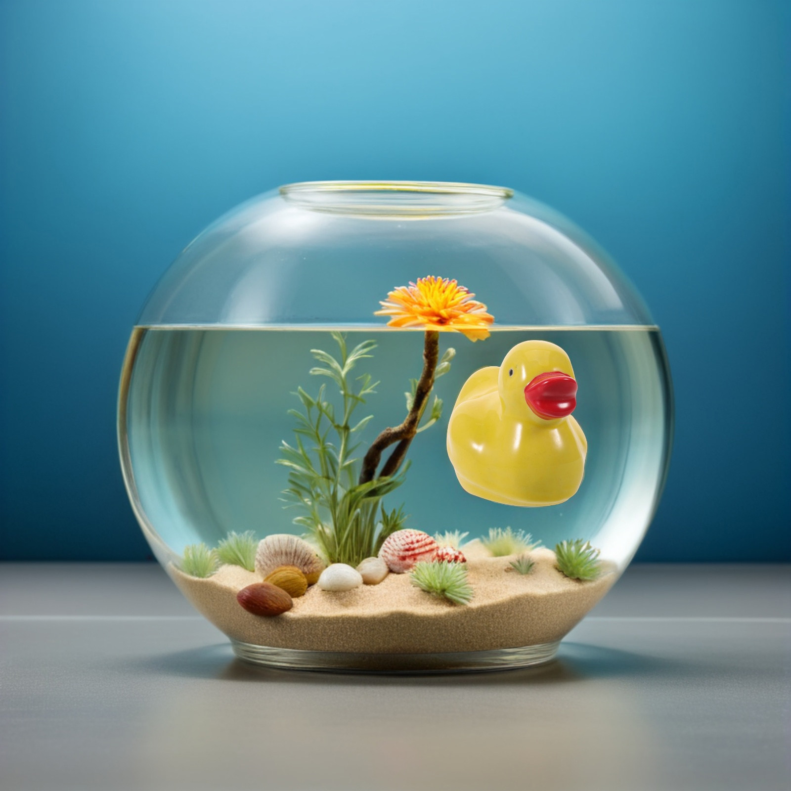 Mini Estátua de Pato Flutuante - Aquarium Fish Unique avaliação e preço
