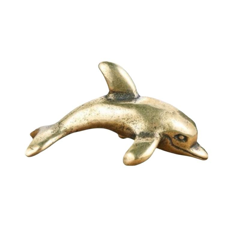 Figurinha de Golfinho em Latão - Aquarium Fish Dolphin avaliação e preço