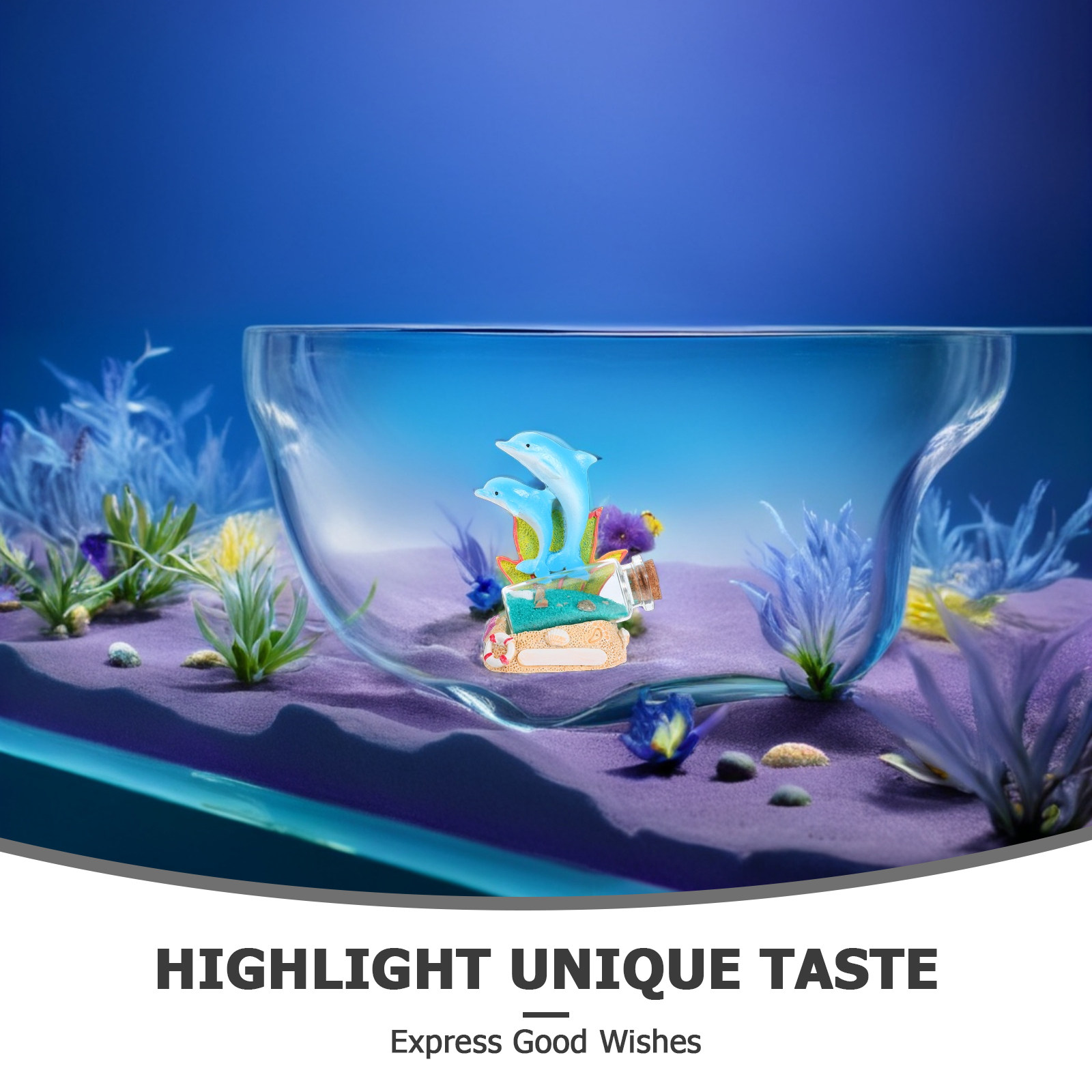 Escultura de Golfinho, Garrafa - Aquarium Fish Dolphin avaliação e preço