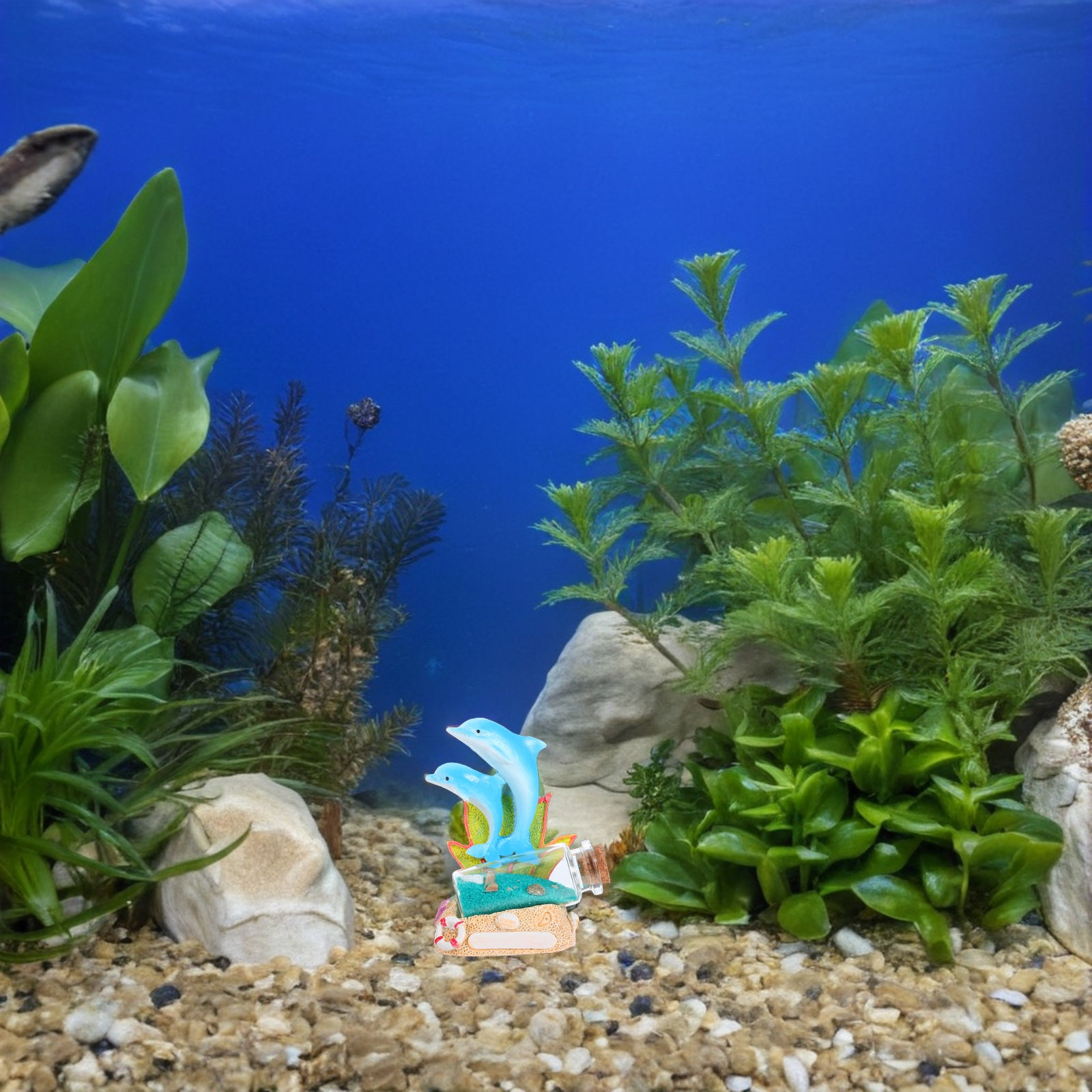 Escultura de Golfinho, Garrafa - Aquarium Fish Dolphin avaliação e preço