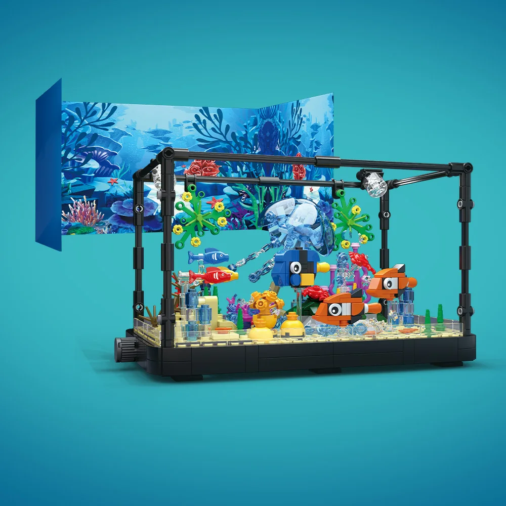 Conjunto de blocos de construç - Aquarium Fish Gallery avaliação e preço